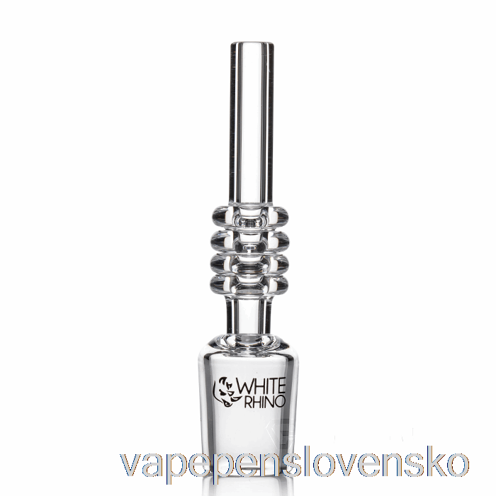 Biely Nosorožec Zberač Nektáru Quartz Hroty 18mm Vape Shop Bratislava